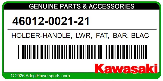 Kawasaki 46012-0021-21 Holder-Handle, Lwr, Fat, Bar, Black