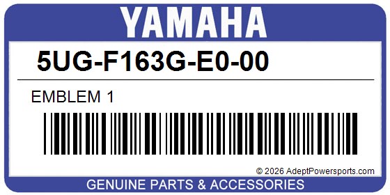 Yamaha 5UG-F163G-E0-00 Emblem 1