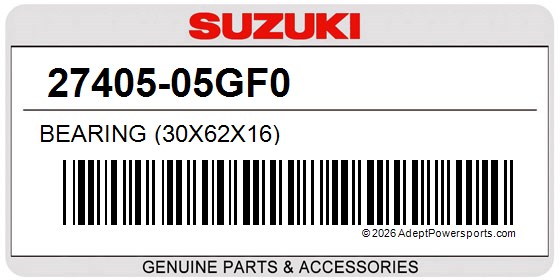 Suzuki 27405-05GF0 Bearing (30X62x16)