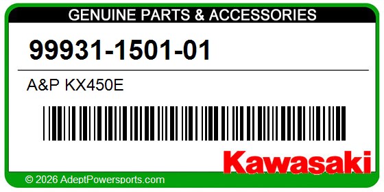 Kawasaki 99931-1501-01 A&P Kx450e