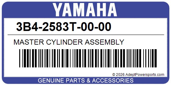 Yamaha 3B4-2583T-00-00 Master Cylinder Assembly