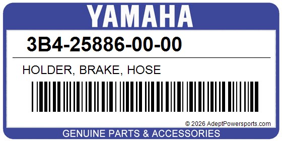 Yamaha 3B4-25886-00-00 Holder, Brake, Hose