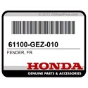 Honda 61100-GEZ-010 Fender, Fr.