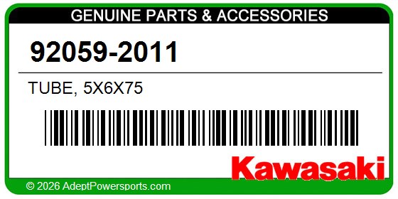 Kawasaki 92059-2011 Tube, 5X6x75