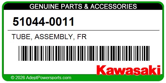 Kawasaki 51044-0011 Tube, Assembly, Fr