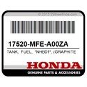 Honda 17520-MFE-A00ZA Tank, Fuel, *Nhb01*, (Graphite, Black)