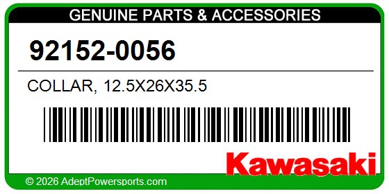 Kawasaki 92152-0056 Collar, 12.5X26x35.5