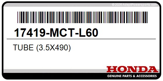 Honda 17419-MCT-L60 Tube (3.5X490)