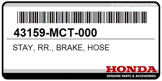 Honda 43159-MCT-000 Stay, Rr., Brake, Hose