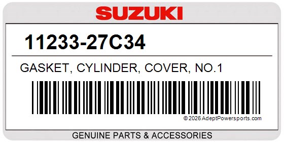 Suzuki 11233-27C34 Gasket, Cylinder, Cover, No.1