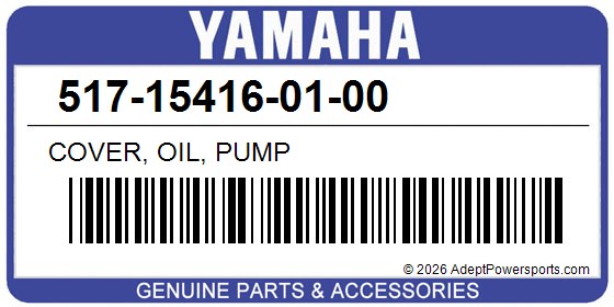 Yamaha 517-15416-01-00 Cover, Oil, Pump
