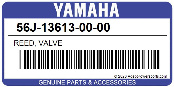 Yamaha 56J-13613-00-00 Reed, Valve