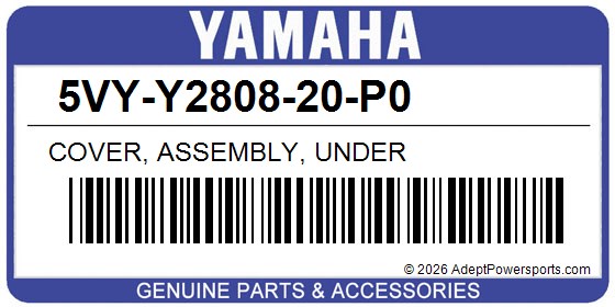 Yamaha 5VY-Y2808-20-P0 Cover, Assembly, Under