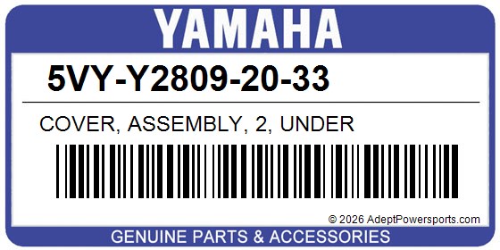 Yamaha 5VY-Y2809-20-33 Cover, Assembly, 2, Under