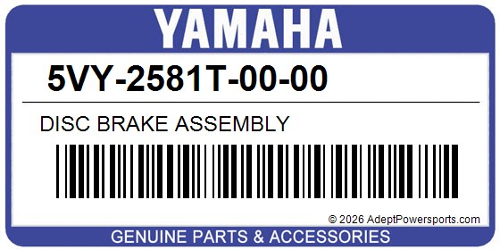 Yamaha 5VY-2581T-00-00 Disc Brake Assembly