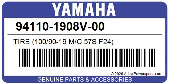 Yamaha 94110-1908V-00 Tire (100/90-19 M/C 57S F24)
