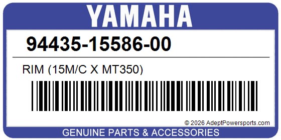 Yamaha 94435-15586-00 Rim (15M/C X Mt350)