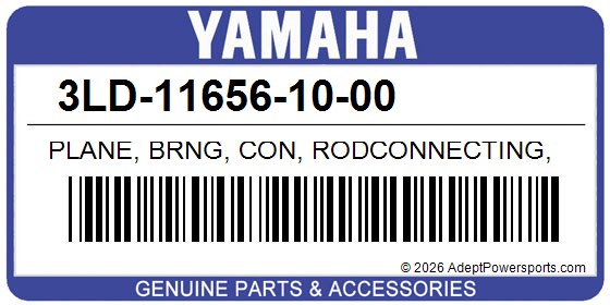 Yamaha 3LD-11656-10-00 Plane, Brng, Con, Rodconnecting, Rod
