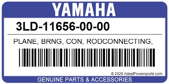 Yamaha 3LD-11656-00-00 Plane, Brng, Con, Rodconnecting, Rod