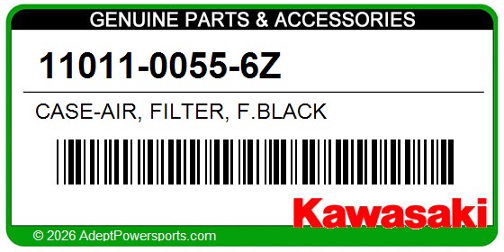 Kawasaki 11011-0055-6Z Case-Air, Filter, F.Black