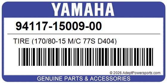 Yamaha 94117-15009-00 Tire (170/80-15 M/C 77S D404)