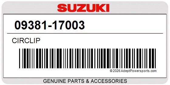 Suzuki 09381-17003 Circlip