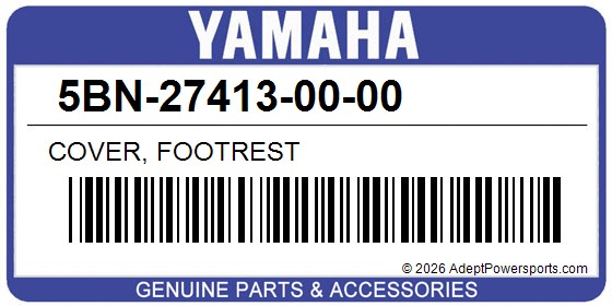 Yamaha 5BN-27413-00-00 Cover, Footrest