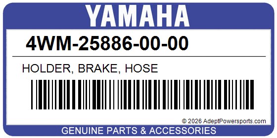 Yamaha 4WM-25886-00-00 Holder, Brake, Hose
