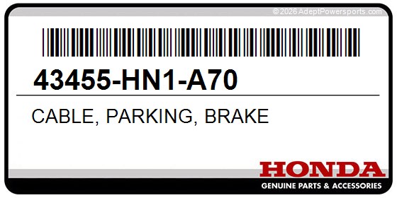 Honda 43455-HN1-A70 Cable, Parking, Brake