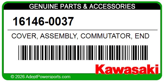 Kawasaki 16146-0037 Cover, Assembly, Commutator, End