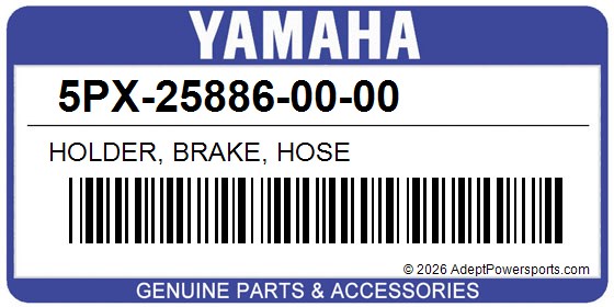 Yamaha 5PX-25886-00-00 Holder, Brake, Hose