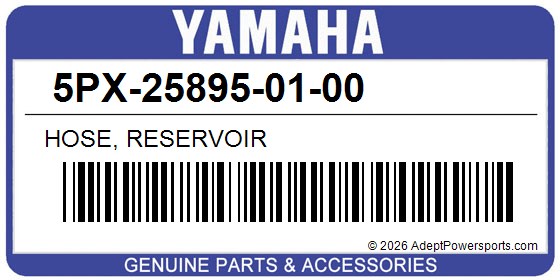 Yamaha 5PX-25895-01-00 Hose, Reservoir