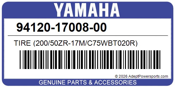 Yamaha 94120-17008-00 Tire (200/50Zr-17M/C75wbt020r)