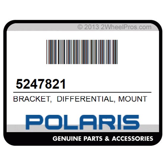 Polaris 5247821 Bracket, Differential, Mount, Side, Lh