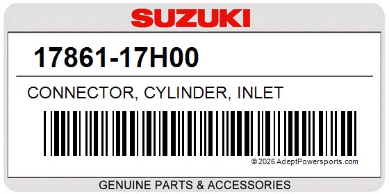 Suzuki 17861-17H00 Connector, Cylinder, Inlet