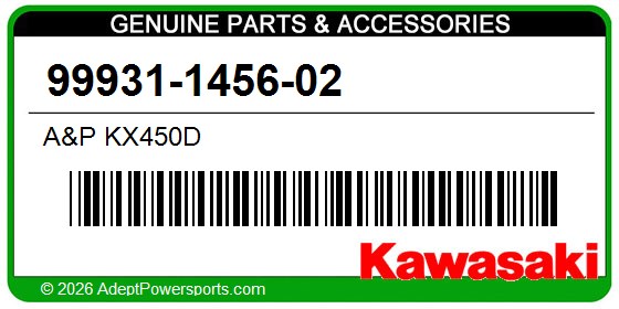 Kawasaki 99931-1456-02 A&P Kx450d