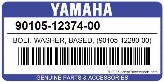 Yamaha 90105-12374-00 Bolt, Washer, Based, (90105-12280-00)