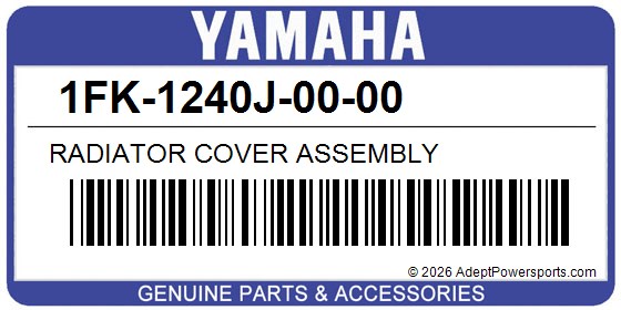 Yamaha 1FK-1240J-00-00 Radiator Cover Assembly