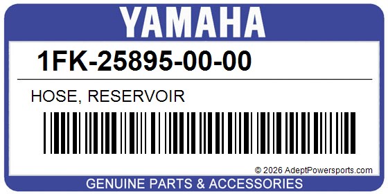 Yamaha 1FK-25895-00-00 Hose, Reservoir