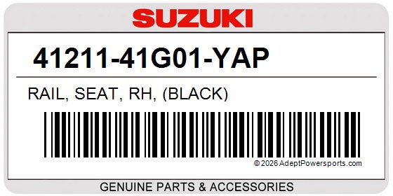 Suzuki 41211-41G01-YAP Rail, Seat, Rh, (Black)