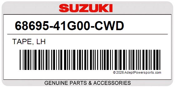 Suzuki 68695-41G00-CWD Tape, Lh