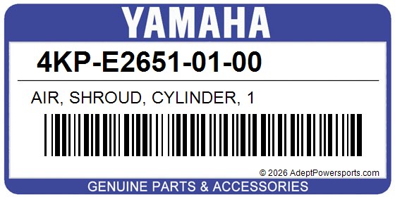 Yamaha 4KP-E2651-01-00 Air, Shroud, Cylinder, 1