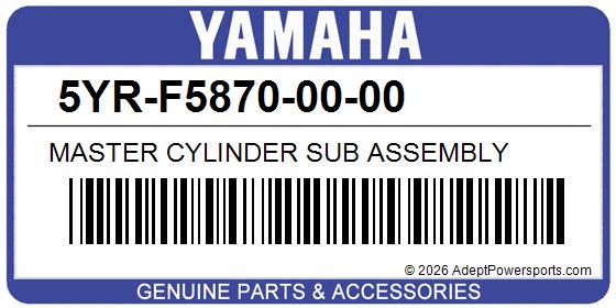 Yamaha 5YR-F5870-00-00 Master Cylinder Sub Assembly