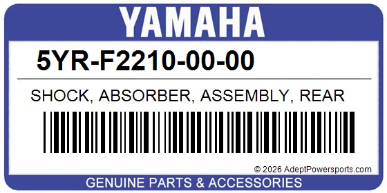 Yamaha 5YR-F2210-00-00 Shock, Absorber, Assembly, Rear