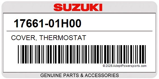 Suzuki 17661-01H00 Cover, Thermostat