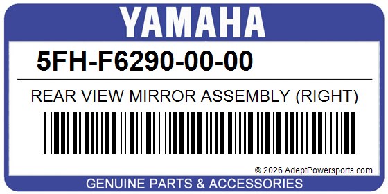 Yamaha 5FH-F6290-00-00 Rear View Mirror Assembly (Right)