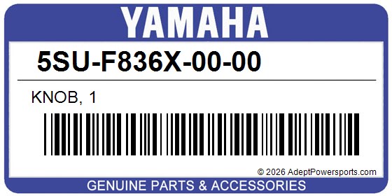 Yamaha 5SU-F836X-00-00 Knob, 1
