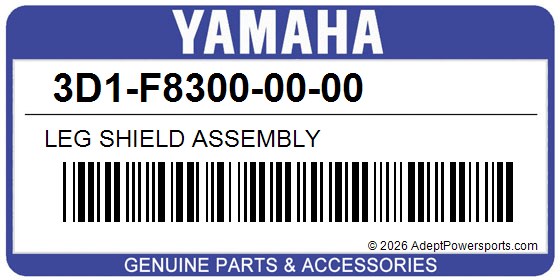Yamaha 3D1-F8300-00-00 Leg Shield Assembly