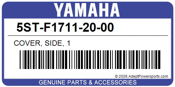 Yamaha 5ST-F1711-20-00 Cover, Side, 1
