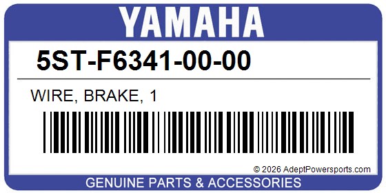 Yamaha 5ST-F6341-00-00 Wire, Brake, 1